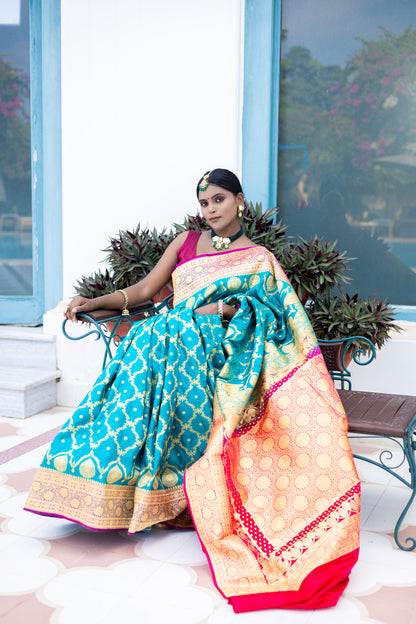 Pandadi Saree Women's Paithani Silk Saree